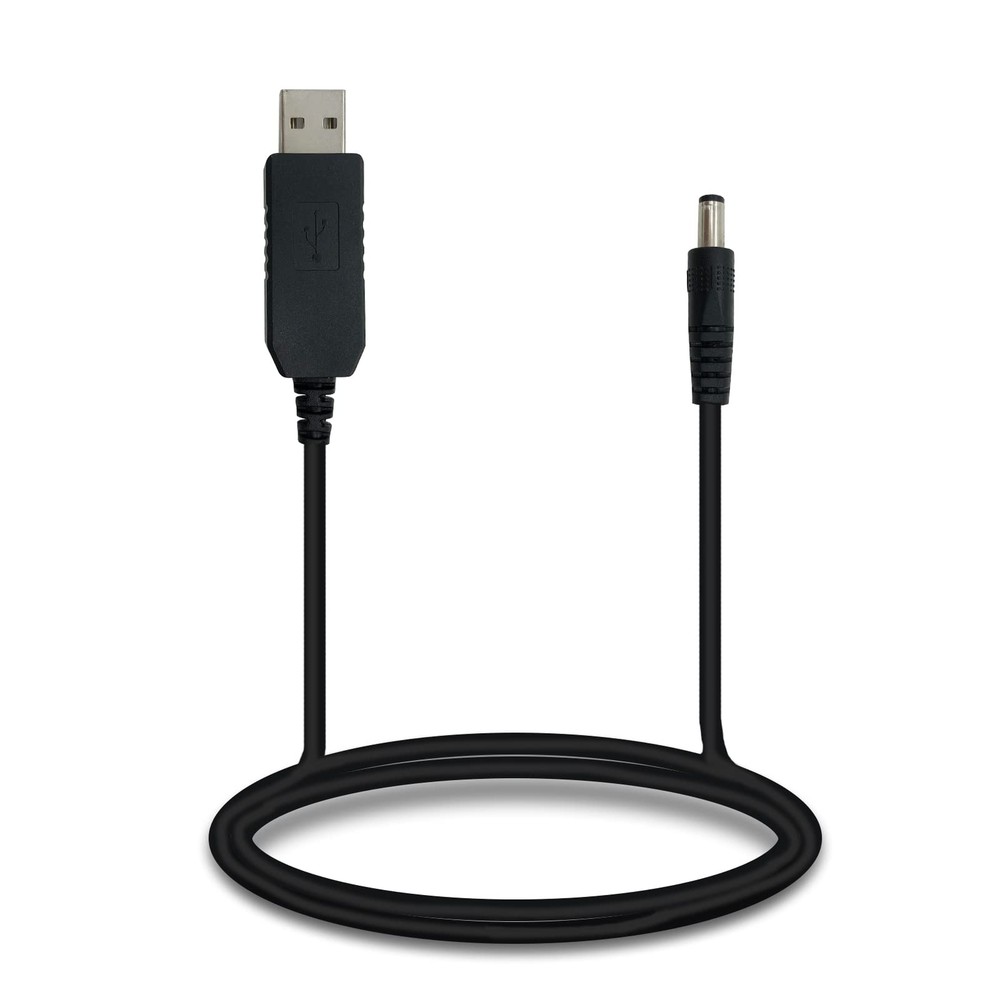 5V to 12V Set Up Cable Converter Adapter USB DC Barrel 5.5 X 2.1 MM 3 ft Powe…