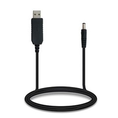 5V to 12V Set Up Cable Converter Adapter USB DC Barrel 5.5 X 2.1 MM 3 ft Powe…