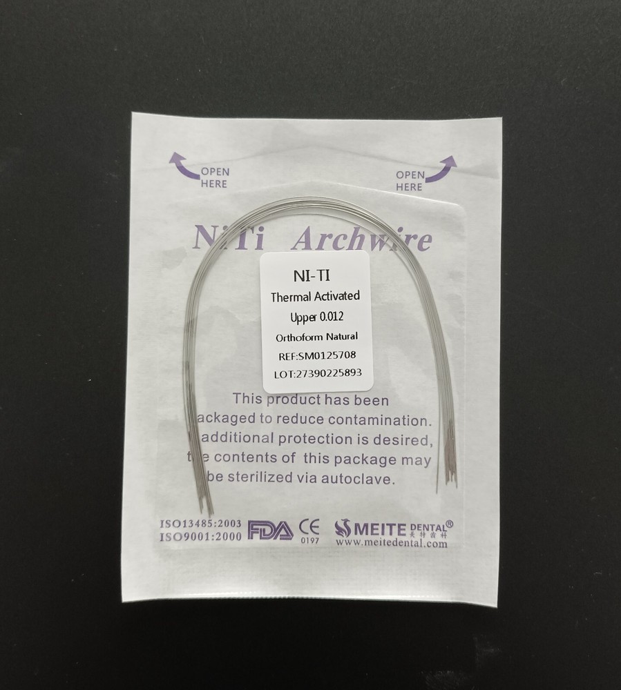 10Packs Dental Orthodontic Thermal Activated Niti Round Arch Wires Natural Form