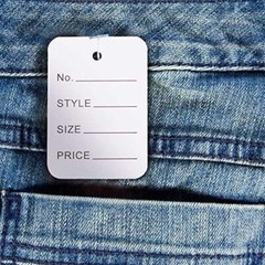 jijAcraft 1000Pcs Price Tags, White Clothing Tags for Retail, Small Kraft Paper