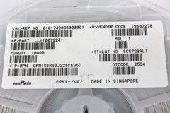 Lot of 9 reels of Murata GRM155R60J225KE95D — 2.2 µF 6.3 V X5R MLCC 0402