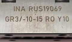 2Pc Set INA RUS19069-KS GR3/-10-15 Linear Recirculating Bearing Unit 74 x 27mm