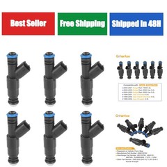 Fuel Injectors 4 Holes 0280155784 for Jeep Dodge 4.0L 5.2L 1999-2004