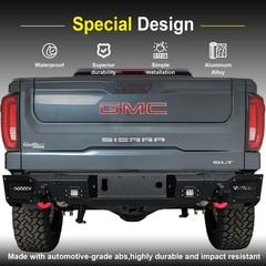 Front Rear Bumper Winch Plate 7LED 4x 4.75T D Rings 19-22 Silverado 1500 Excl LT