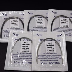 10 Packs Dental Orthodontic Thermal Activated Niti Round Arch Wire Upper + Lower
