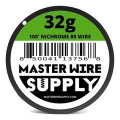 Nichrome 80 – 100ft – 32 Gauge Wire 32g – 0.20mm – 0.008in – Master Wire Supply