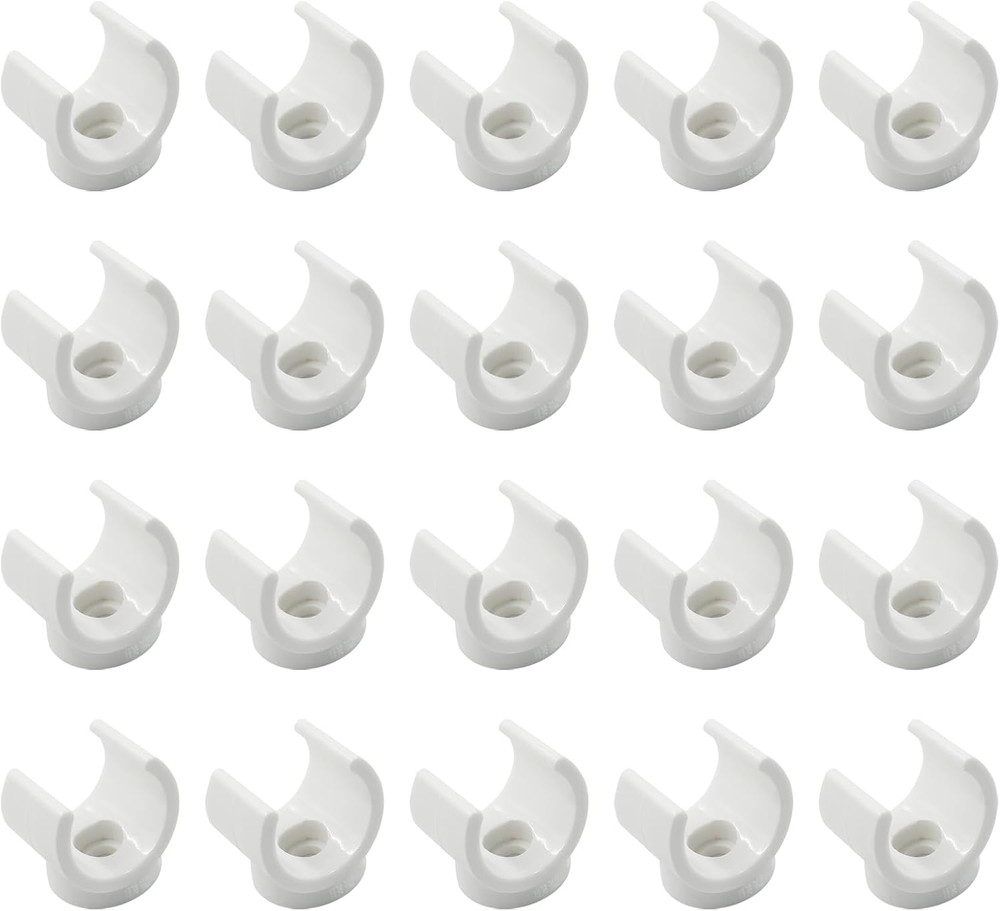 Litoexpe 3/4 Inch PEX Pipe Clamps, 20Mm PVC Pipe Holder, Plastic U-Hook PEX Pipe