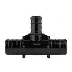 50 PCS EFIELD Poly PPSU Barb Pex Poly Crimp Fitting 3/4″ X 3/4″ X 1/2″ Tee, NSF