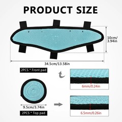 Hard Hat Top Pads and Sweatbands for Safety Helmet, Washable Hard Hat Cooling Li