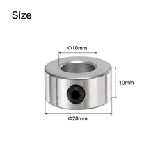 20pcs Set Screw Collars 10mm Bore Shaft Collars 20mm OD Drill Stop Collar