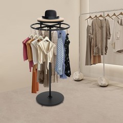 Clothing Display Rack Floor-standing Garment Hanging Rack Round Clothing Rack