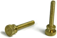 Brass Knurled Head Thumb Screw Machine Screws #8-32 QTY 25
