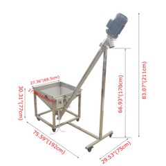 Automatic Spring Feeding Inclined Feeder Screw Conveying Feeding Machine 220V