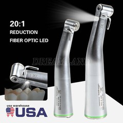 Dental LED Fiber Optic Handpiece Contra Angle 20:1 Implant E-Type Fit NSK NEW YB