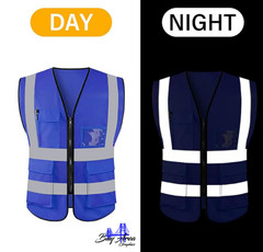 DELIVERY Reflective Safety Vest for Drivers & Couriers – Hi Vis Work Vest S-2XL