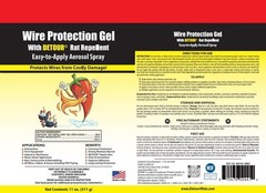 Wire Protection Gel Aerosol Spray 11oz, Professional Grade Rodent Repellent f…
