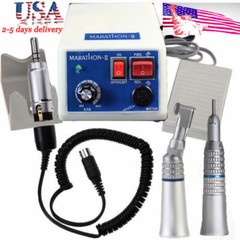 Lab MARATHON III 35,000 RPM Electric Micromotor /Contrangle /Straight Handpiece