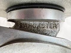 Larcaster Caster Wheel Assembly LC8651, 5×7 in Slotted Plate, Zerk Axle, L2012