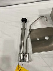 ServSense Single 3.7 Qt. Stainless Steel Condiment Pump Dispenser