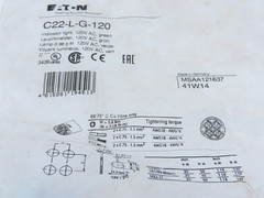 Eaton C22-L-G-120 Button Indicating Light Green Illuminated LED 120 V