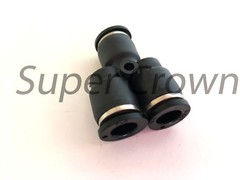 Pneumatic Union Y Tee Tube OD Push In To Connect Air Fitting One Touch
