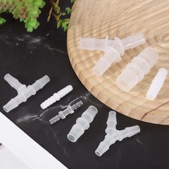 8pcs Plastic Barb Fitting 5/16″x5/16″ Y Shape Tee Pipe Fitting Clear