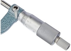 Spherical Face Micrometer 0-25mm Range 0.01mm Graduation
