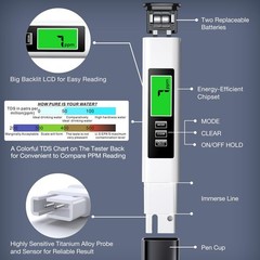 2025 All-New 4 in 1 Tds Meter Digital Water Tester – Meter, White