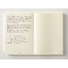 Midori MD Notebook A5 368 Pages Unruled Daily Journal Codex Binding Cream