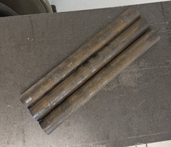 1-1/4″ Diameter Hot Roll Steel Round Bar Stock 1-1/4″ x 12″ Long (3 PC LOT)