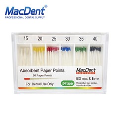MacDent Dental Endodontic Gutta Percha Point & Absorbent Paper Obturation Points