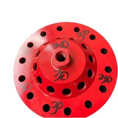 7” S-segment diamond cup grinding wheel for concrete – agressive removal 30#