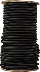 100′ x 3/8″ Shock Cord Elastic Stretch BUNGEE Truck Tarp Tie Down BLACK 100 ft