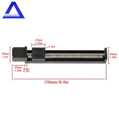 6″ mini Linear Rail Guide Slide Actuator T6×1 Lead Screw w/ NEMA11 Stepper Motor