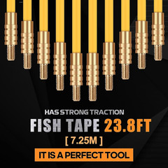 23.8FT Fiberglass Running Electrical Wire Cable Glow Rods Wire Pulling, Fish Rod