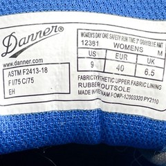 Danner Run Time 3 Womens 9 Gray Blue Composite Toe Safety Work Sneakers Shoes