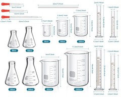Frienda 50/100/250/500/1000ml Lab 50/100/250/500/1000ml, Transparent