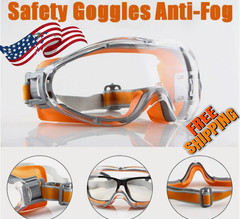 Safety Goggles Over Glasses Anti Fog Scratch Resistant Eye Protection Adjustable