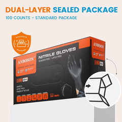 6 Mil Disposable Nitrile Gloves, Heavy Duty Disposable Glove, Cooking Gloves, La