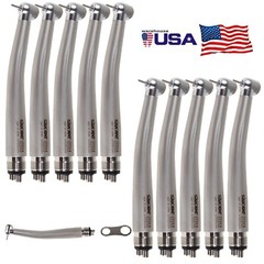 10 SANDENT NSK Style Dental High Speed Handpiece Push Button 4 Hole Pana Max ST4