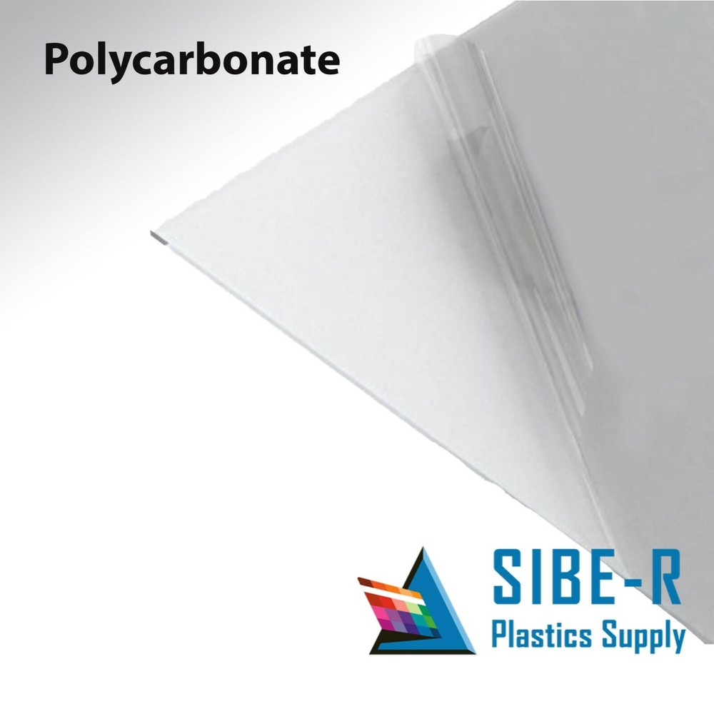 POLYCARBONATE LEXAN CLEAR PLASTIC SHEET 1/2″ X 24″ X 48″ VACUUM FORMING ^