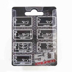 12V 20A Rocker Toggle Switch – 45 Custom Designs, 4 Colors, UTV Boat Car 4×4