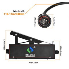 HITBOX 200A 6 IN1 AC/DC TIG Aluminum Welder with Remote Control Foot Pedal,220V