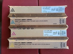4 Ricoh Toner SET MP C2551 C2550 C2050 C2030 C2530 841280 841281 841282 841283