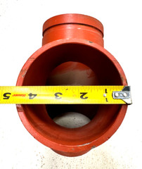 WYE – 4″ IPS Grooved End True Wye Pipe Fitting (Fits 4.50 O.D. Pipe Size)