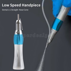 Dental Surgical Straight Handpiece 1:1 NoseCone With External Nozzle Pipe