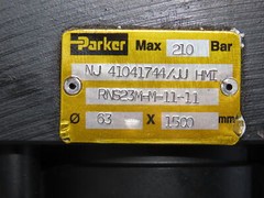PARKER Hydraulic Cylinder 63MM Bore X 1500MM Stroke 210 Bar
