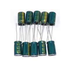 10Pcs 16V 1000uF Radial Electrolytic Capacitors Volume 1000uF16V 10×16 mm