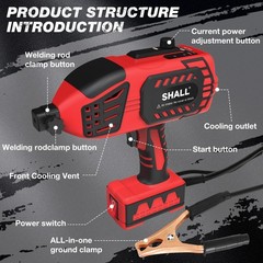 SHALL Portable Electric Welding Machine,Portable Welder Handheld with IGBT 110V
