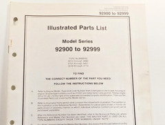 Original Briggs and Stratton Engine Models 92900 to 92999 Illustrated Parts List